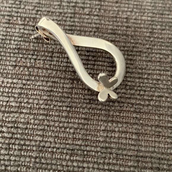 925 Sterling silver earrings with butterfly motif - Picture 3 of 4